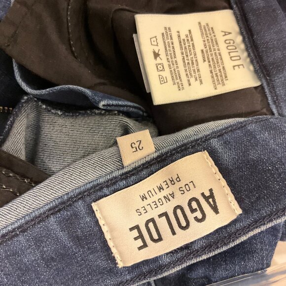 AGOLDE Women's Skinny Denim Jeans - Dark Blue Wash with some stretch, SZ 25 - Picture 3 of 6